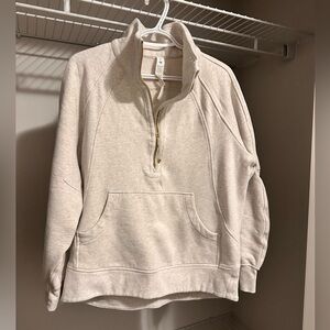 Lululemon Beige Quarter-Zip Pullover